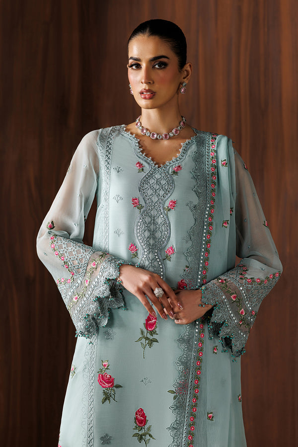 Embroidered Chiffon Suit with Cut Work Dupatta | Ready to Wear