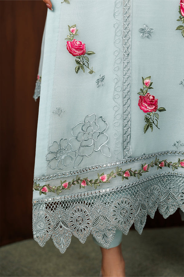 Embroidered Chiffon Suit with Cut Work Dupatta | Ready to Wear