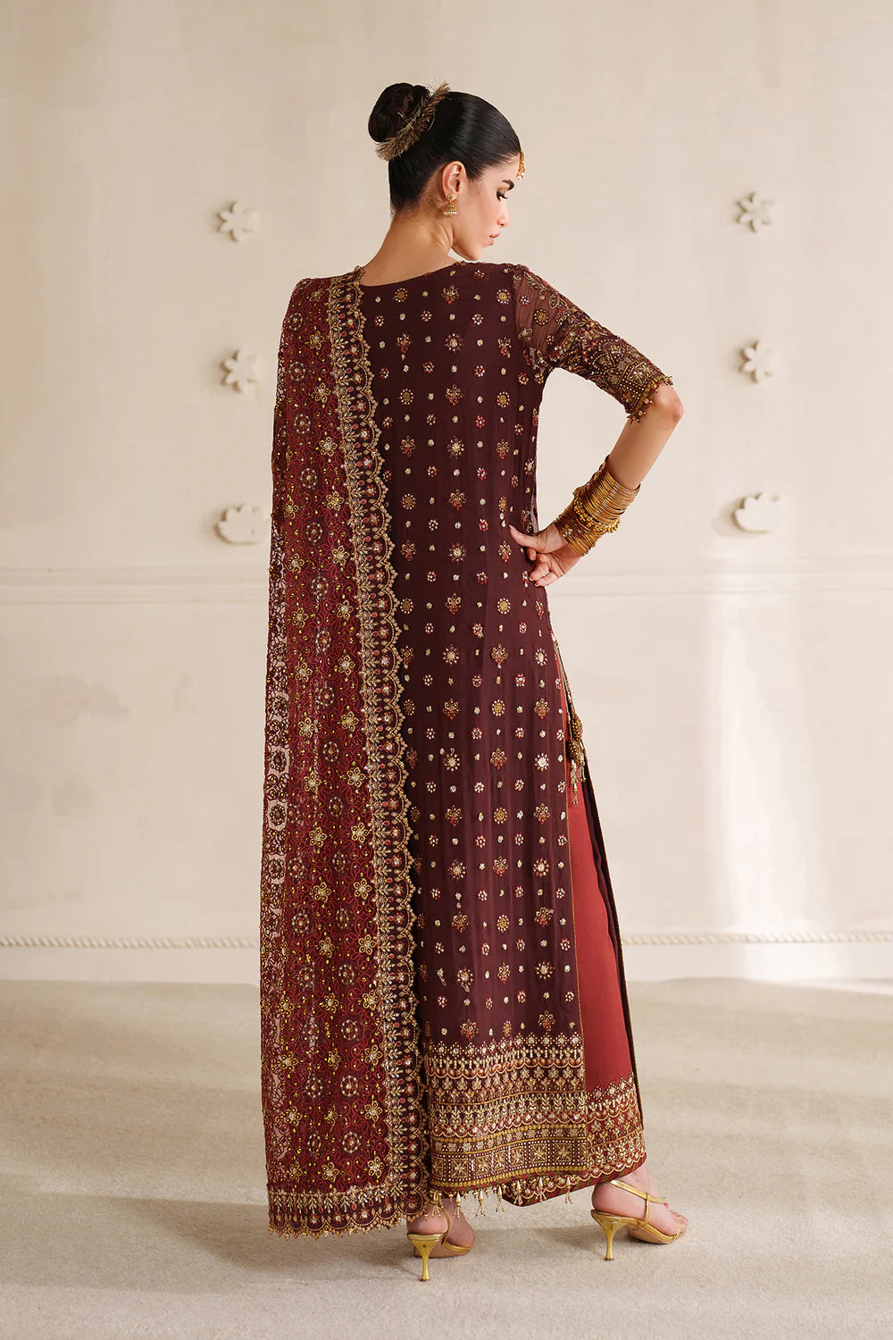 03-Piece Lawn Suit With Fully Embroidery - Ready To Wear