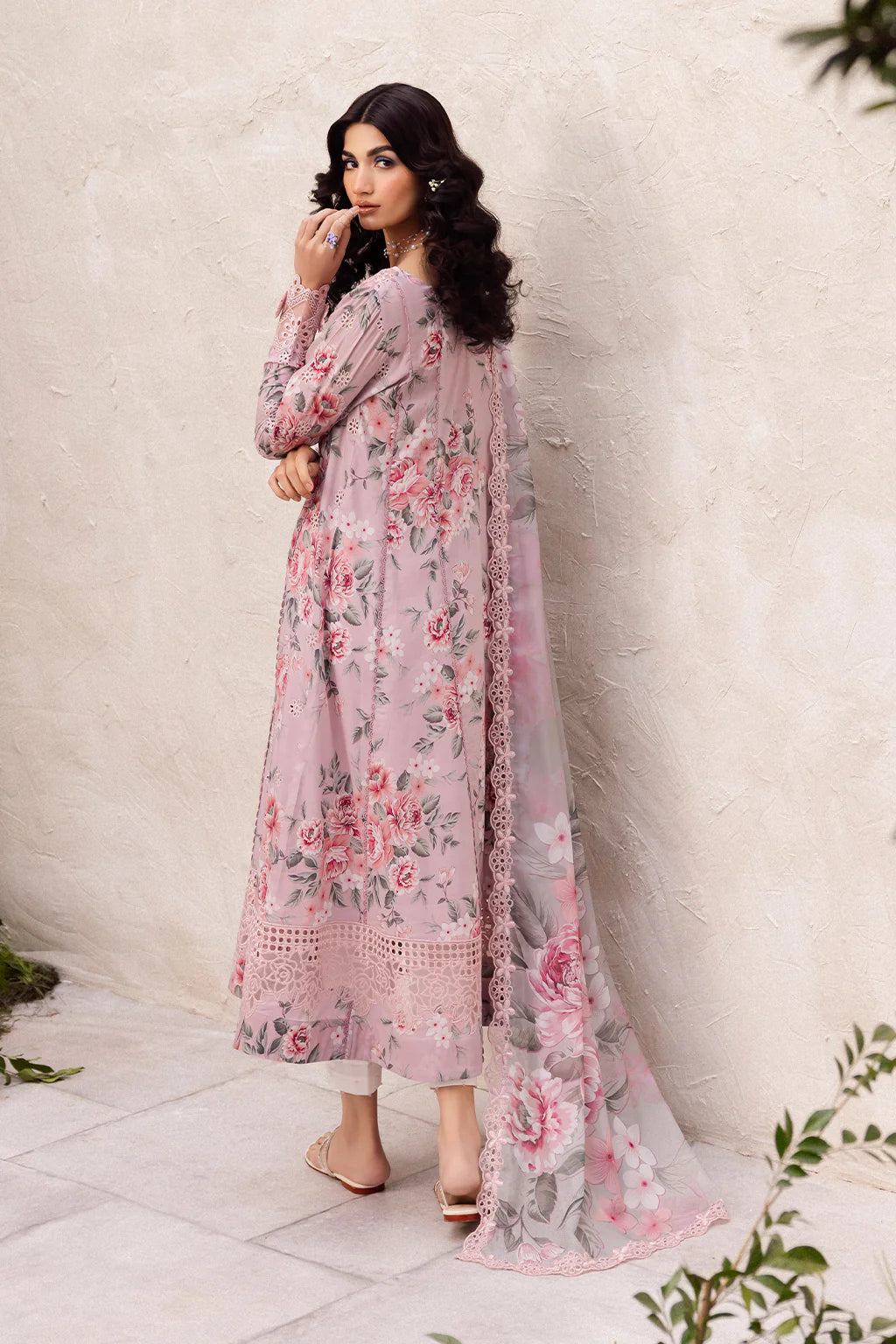 Blush Floral - 3 Piece Embroidered Lawn Suit | Ready To Wear