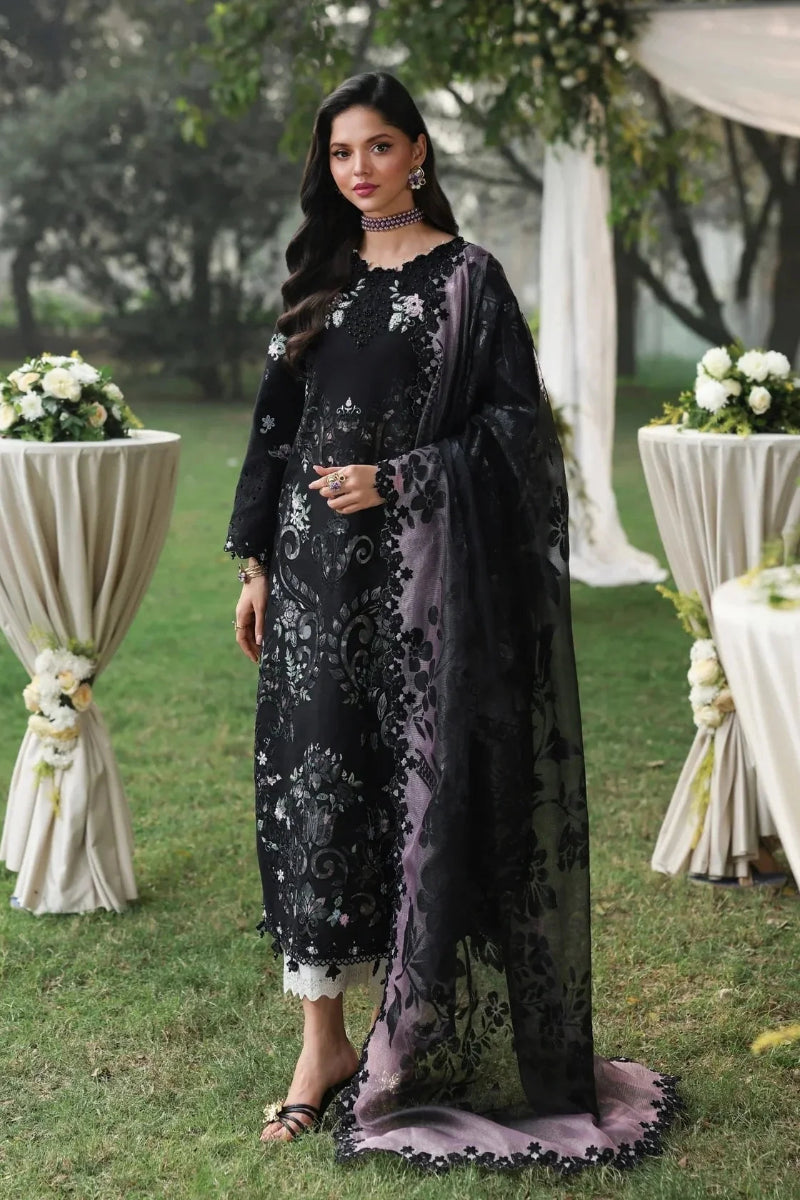 Black Embroidered Lawn Suit | Ready to Wear