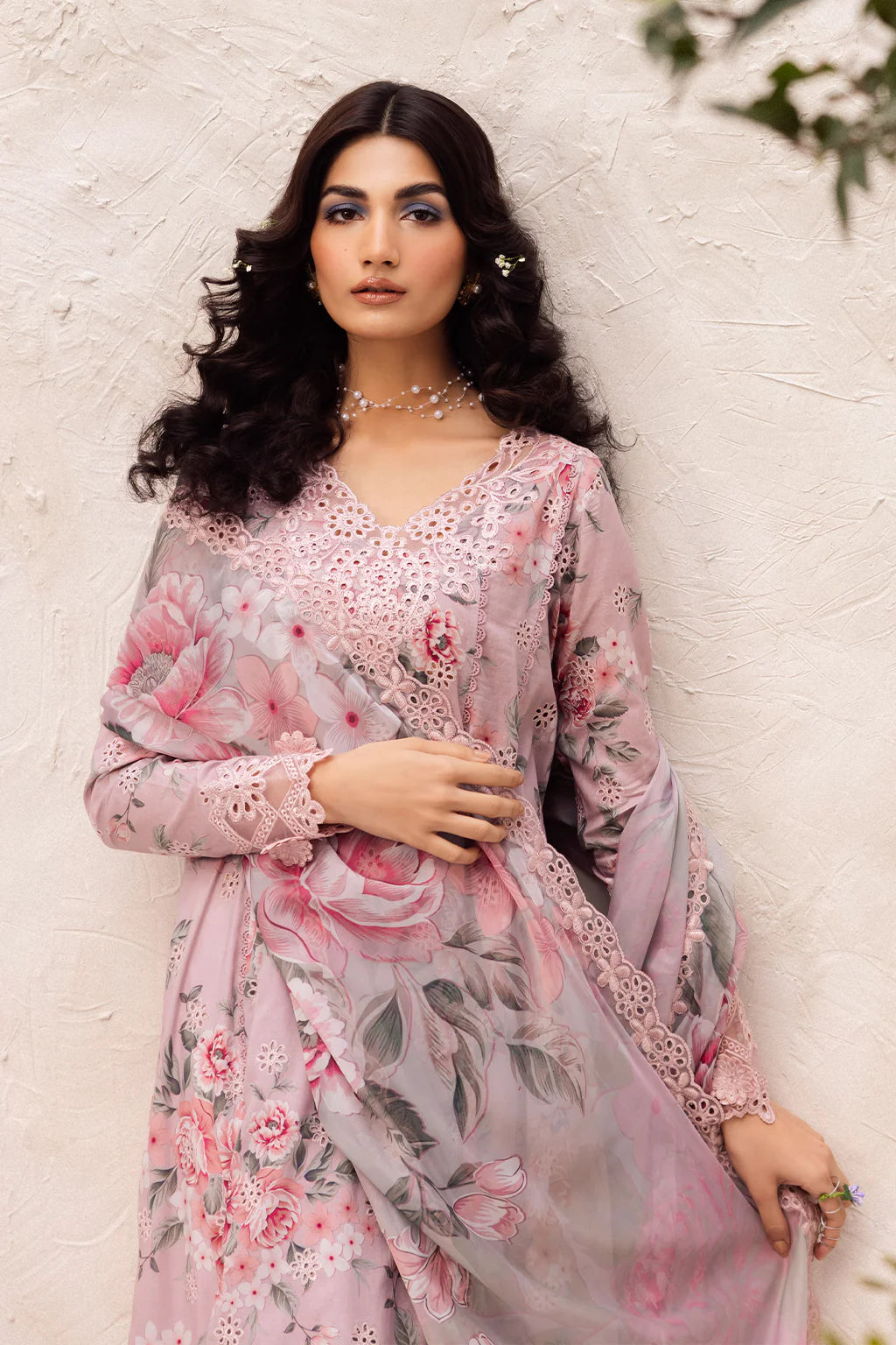 Blush Floral - 3 Piece Embroidered Lawn Suit | Ready To Wear