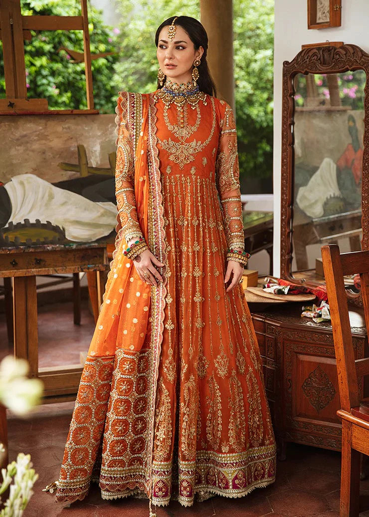 03-Piece Net Suit With Heavy Embroidery - Ready To Wear