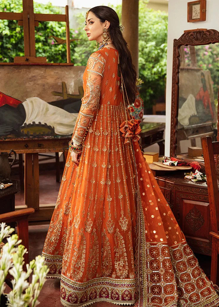 03-Piece Net Suit With Heavy Embroidery - Ready To Wear