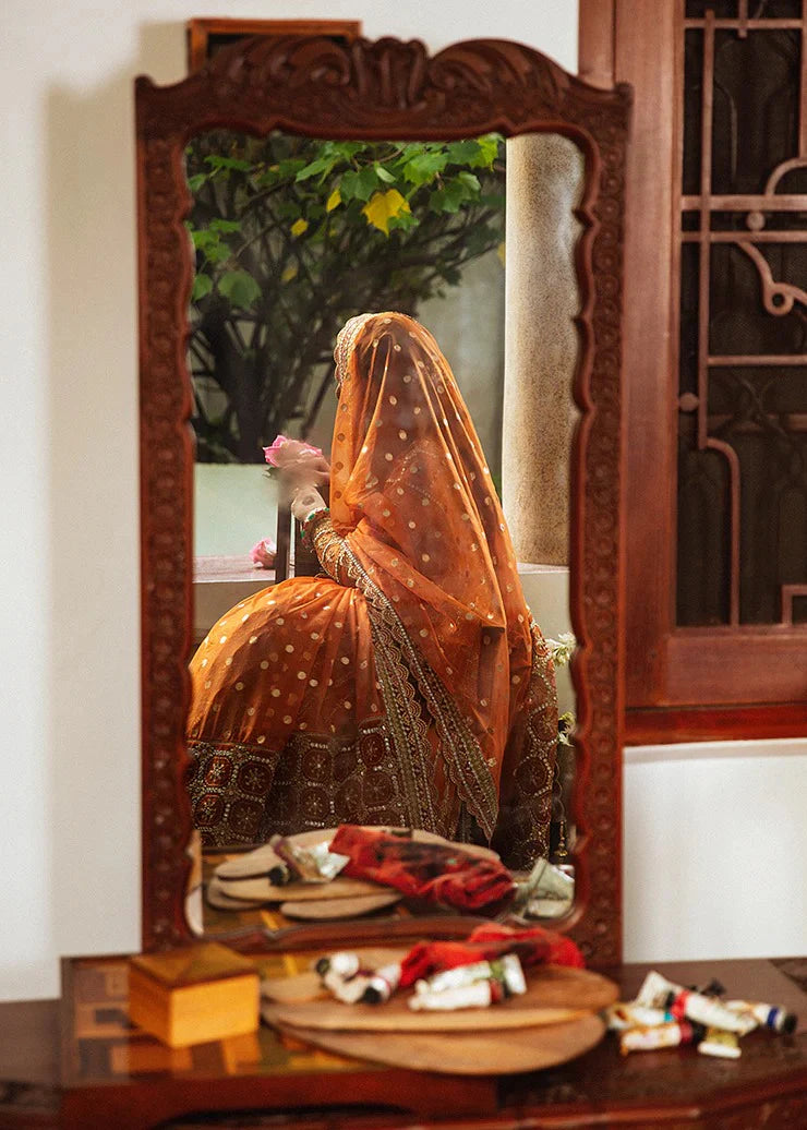 03-Piece Net Suit With Heavy Embroidery - Ready To Wear