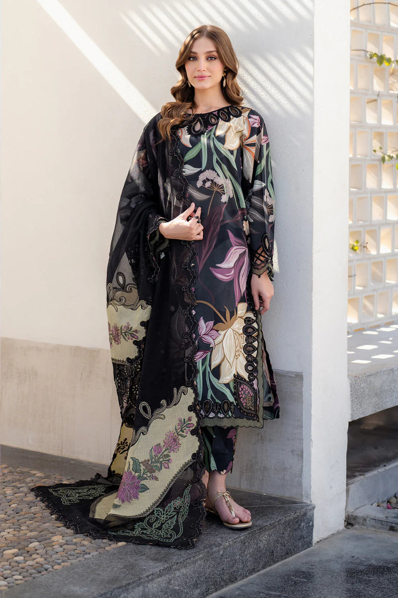 03-Piece Printed Lawn Suit - Ready To Wear