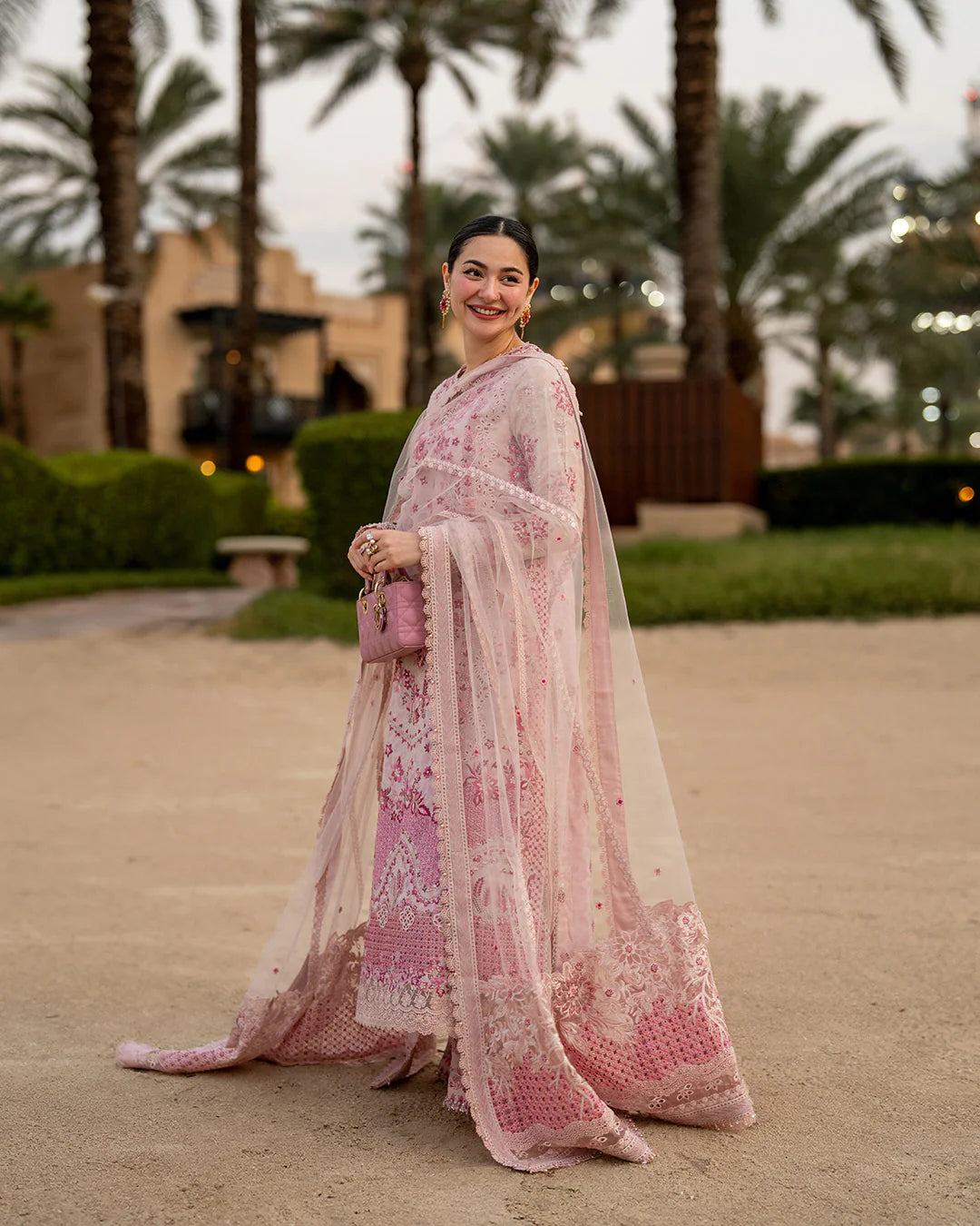 Blush Pink Embroidered Lawn Suit | Ready To Wear