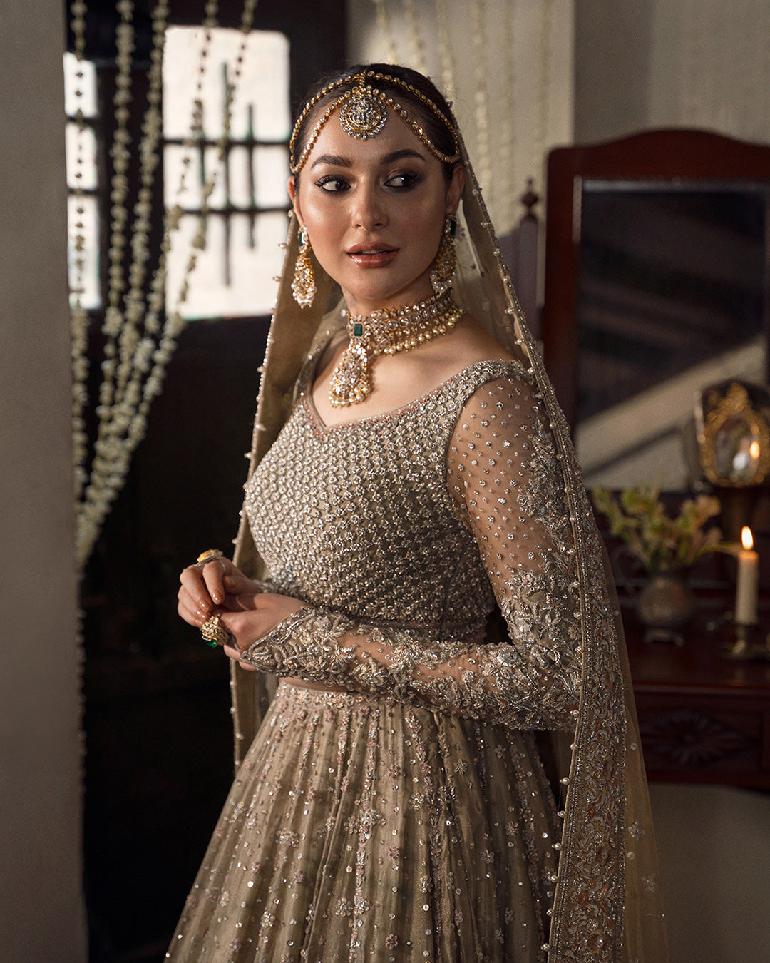 Net Frock Set with Sequence and Pearl Work | Ready to Wear