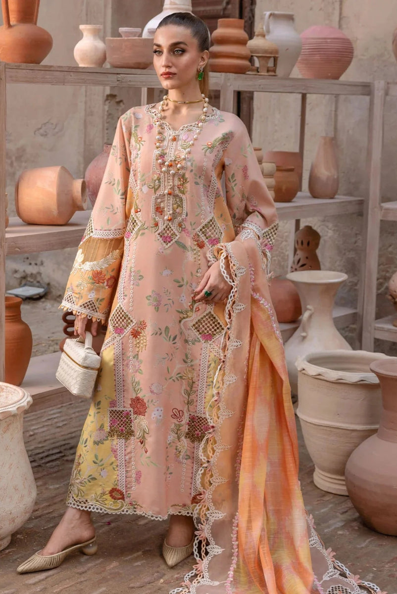 Crimson - Printed Lawn Suit With Embroidery | Ready To Wear