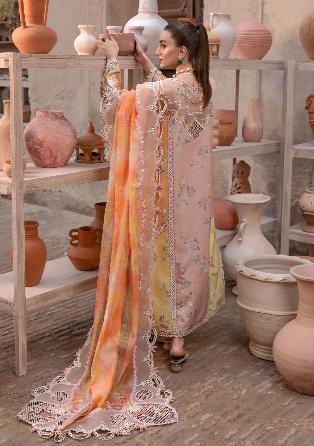 Crimson - Printed Lawn Suit With Embroidery | Ready To Wear