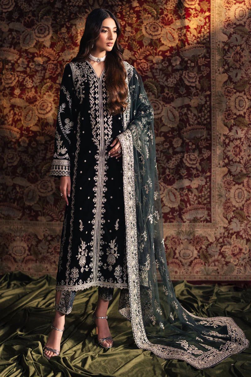 Fully Heavy Embroidered Velvet Festive Suit | RTW