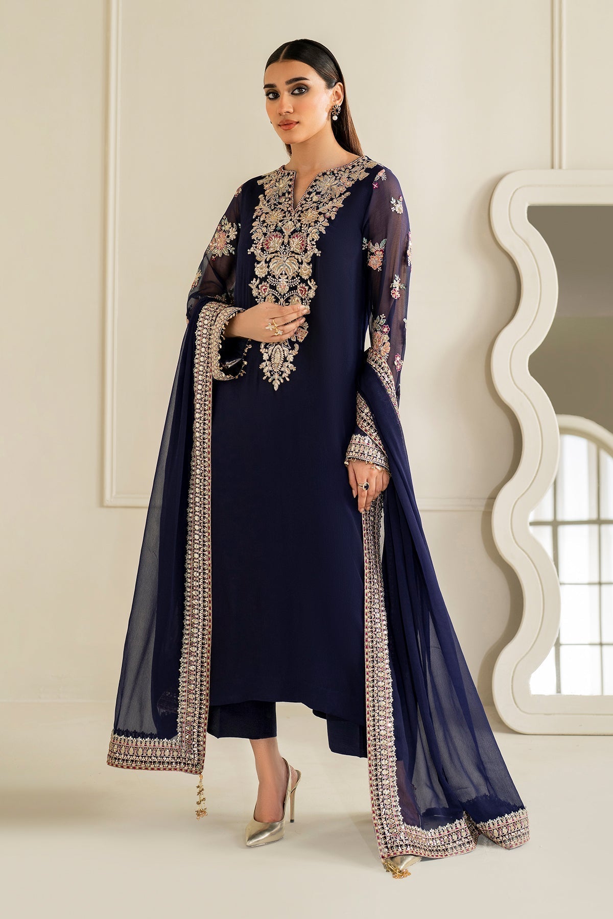 Baroque  with  Pure Chiffon Suit