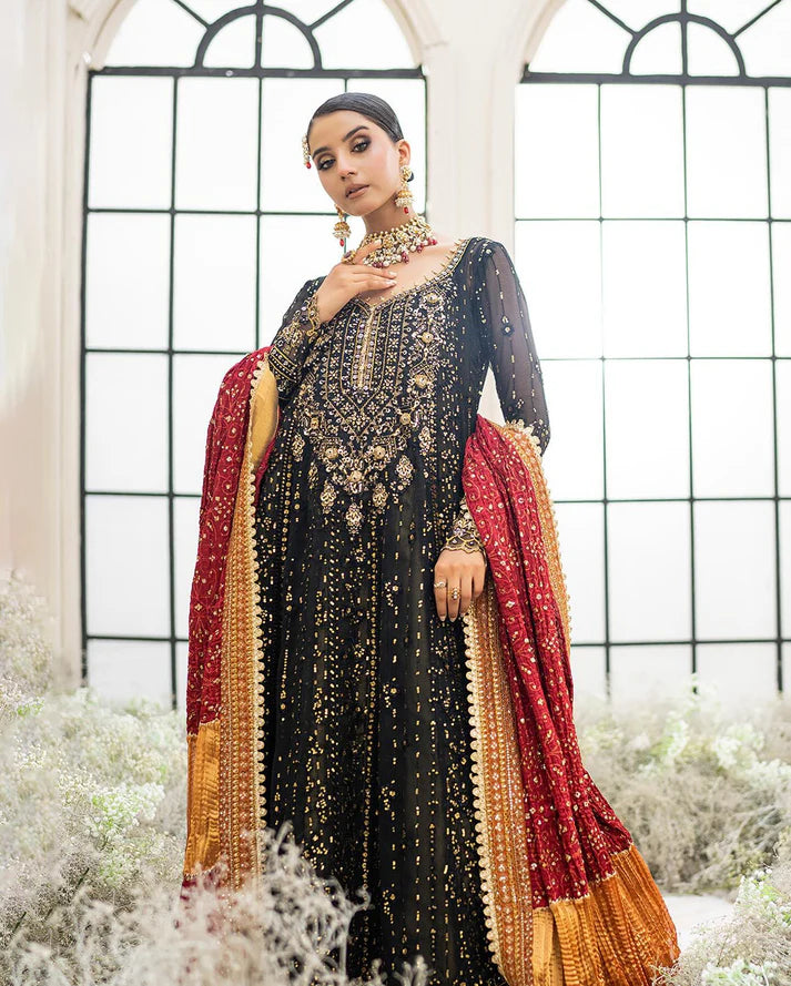 03-Piece Lawn Suit With Heavy Embroidery - Ready To Wear