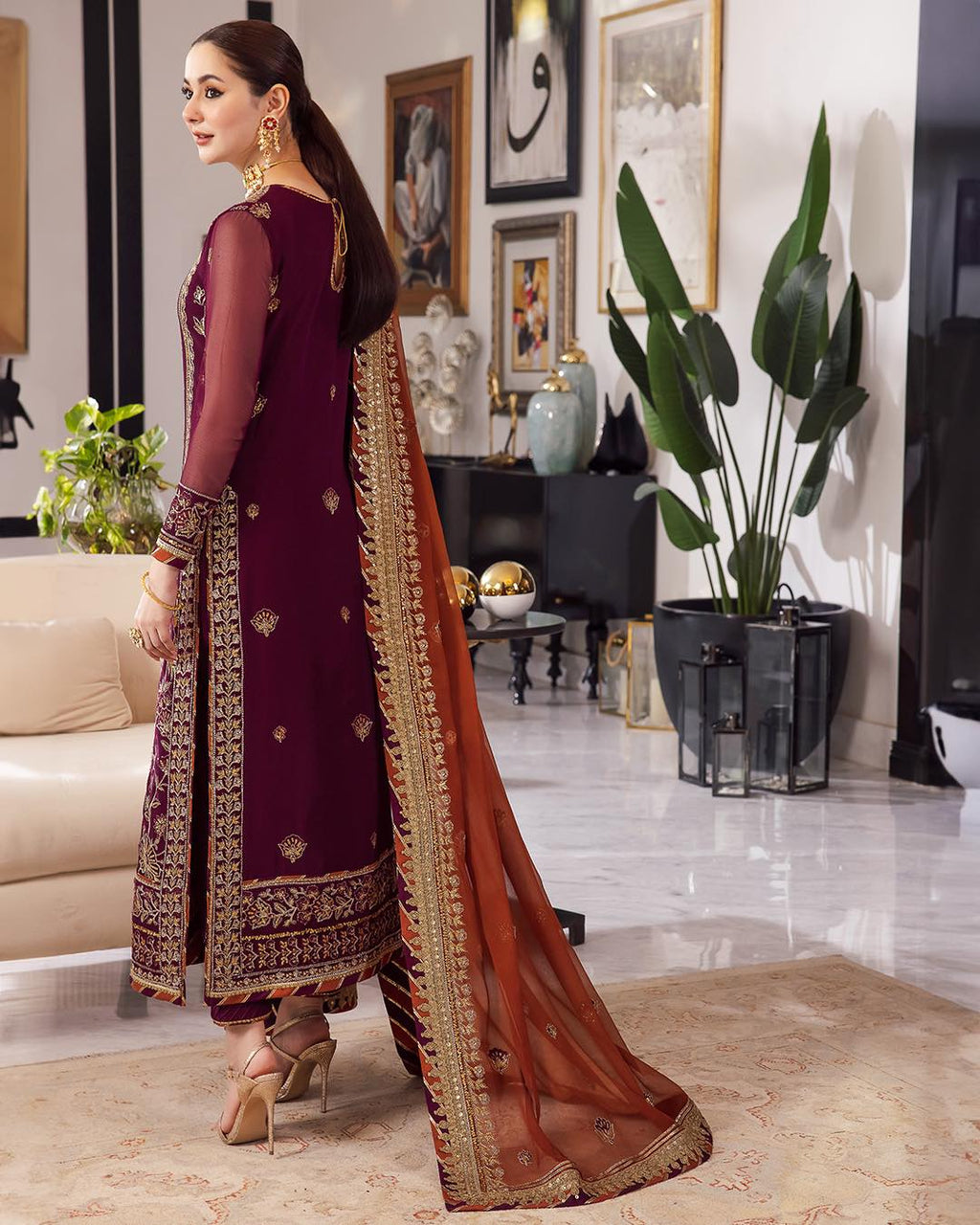 Chiffon 3-Piece Suit
