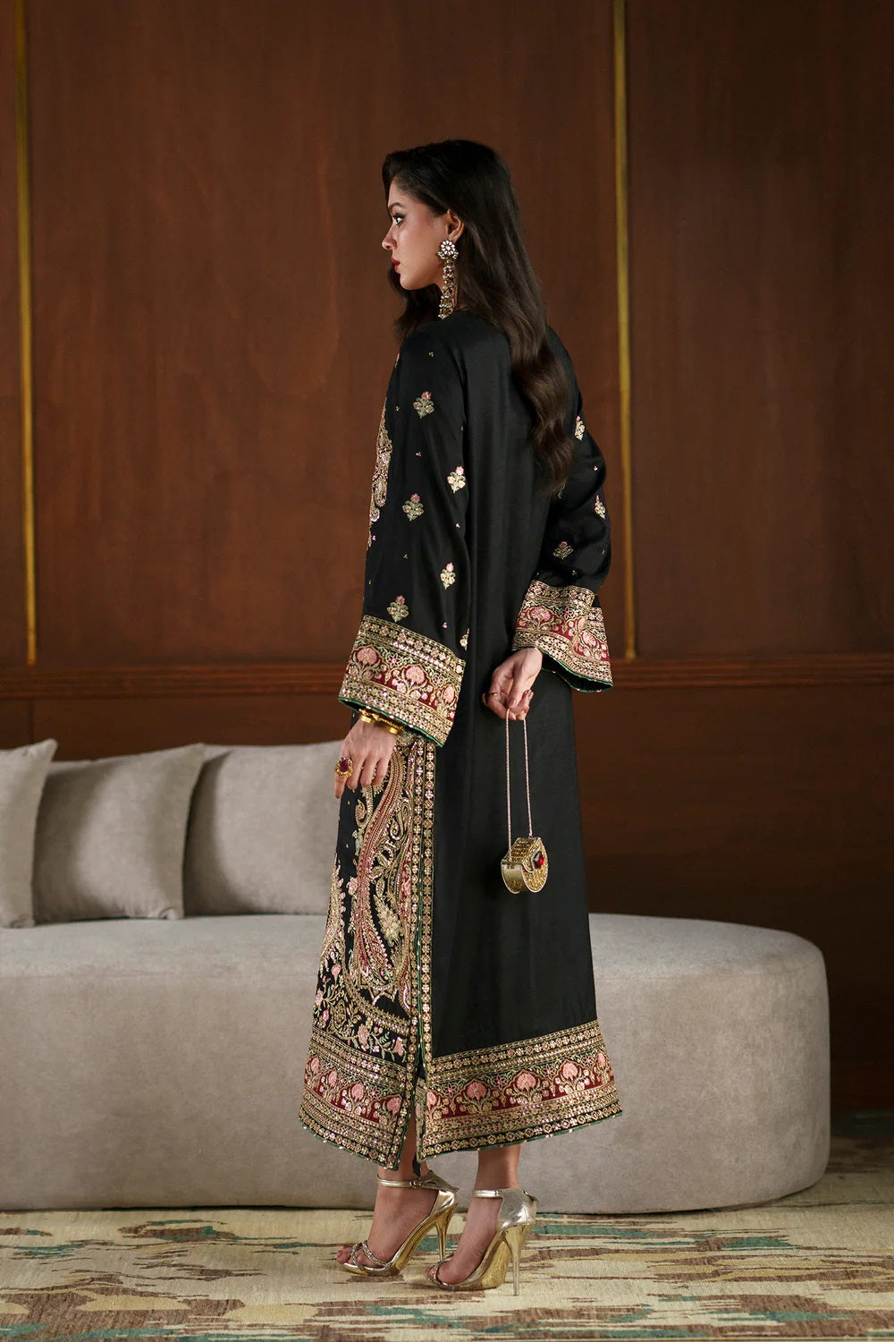 Charmoush Silk Fully Heavy Embroidered Ready to Wear Festive Suit