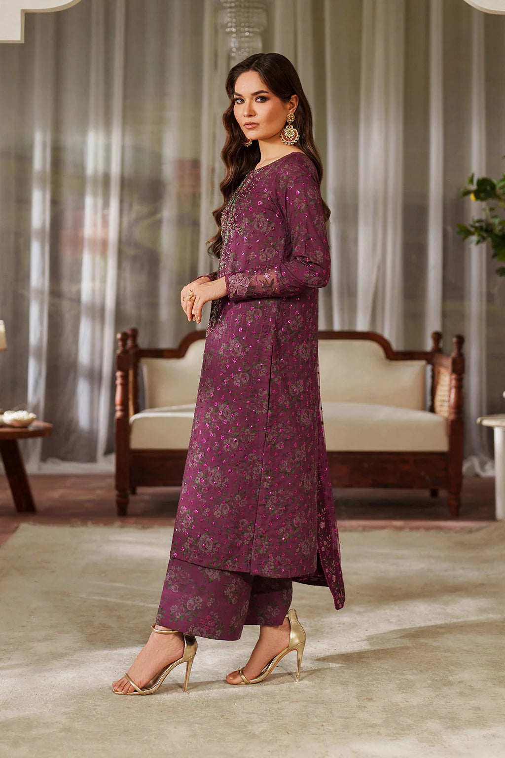 03-Piece Printed Lawn suit - Ready To Wear