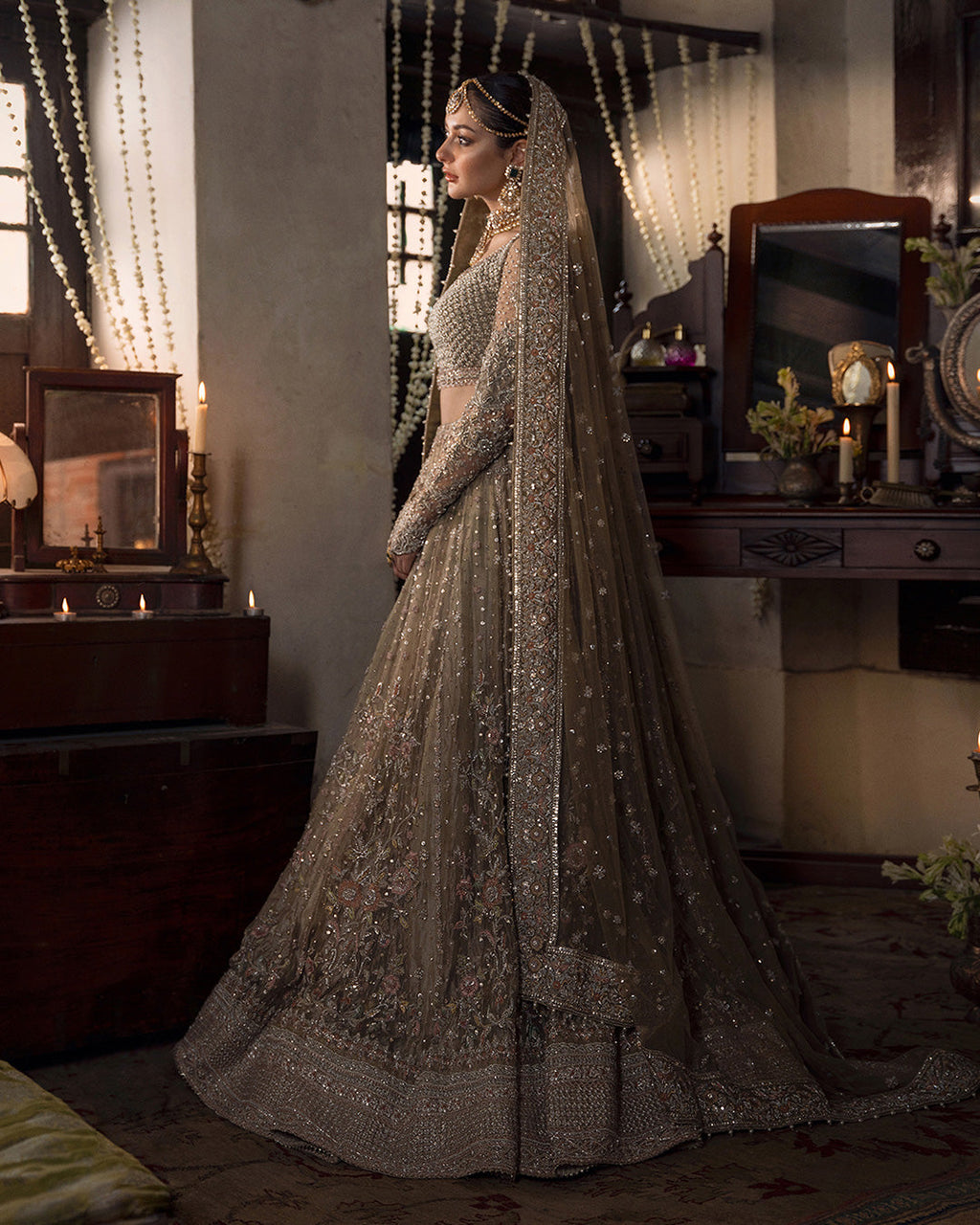 Net Frock Set with Sequence and Pearl Work | Ready to Wear