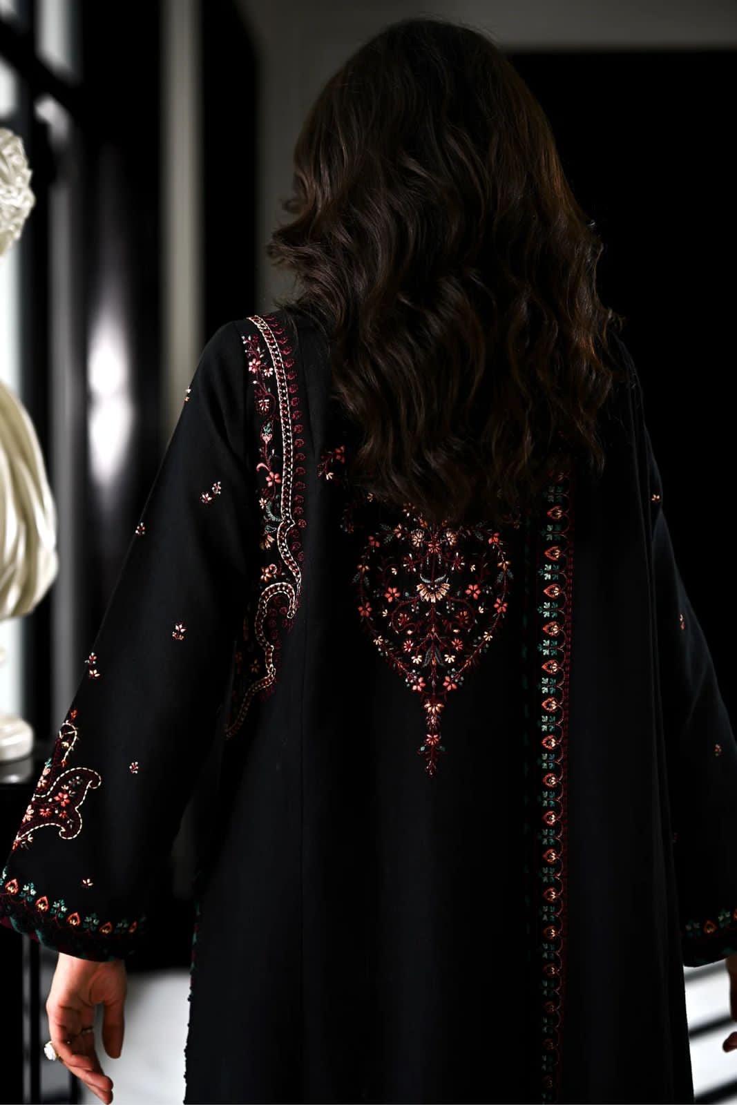 3 Piece Embroidered Cambric Suit | Ready To Wear