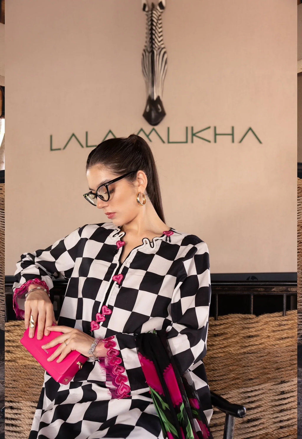 03-Piece Embroidered Lawn Suit With Chiffon Dupatta - Ready To Wear