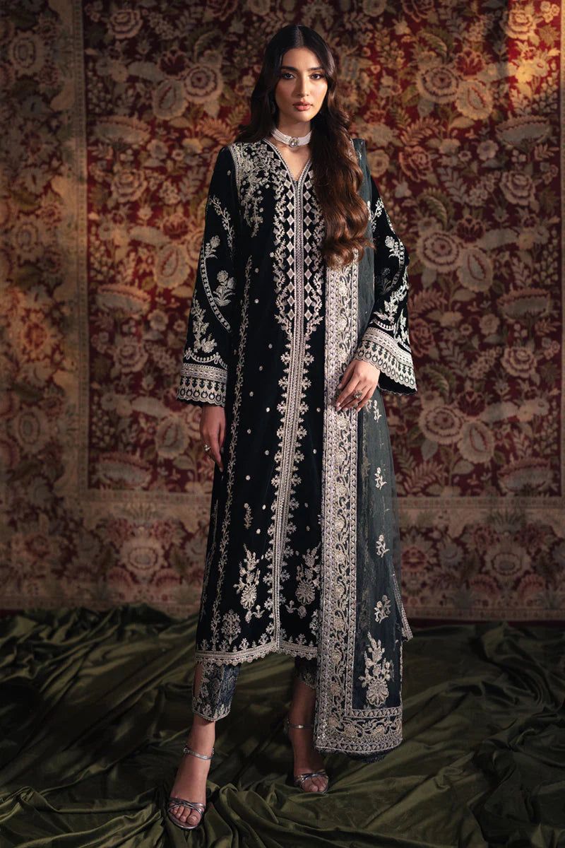 Fully Heavy Embroidered Velvet Festive Suit | RTW