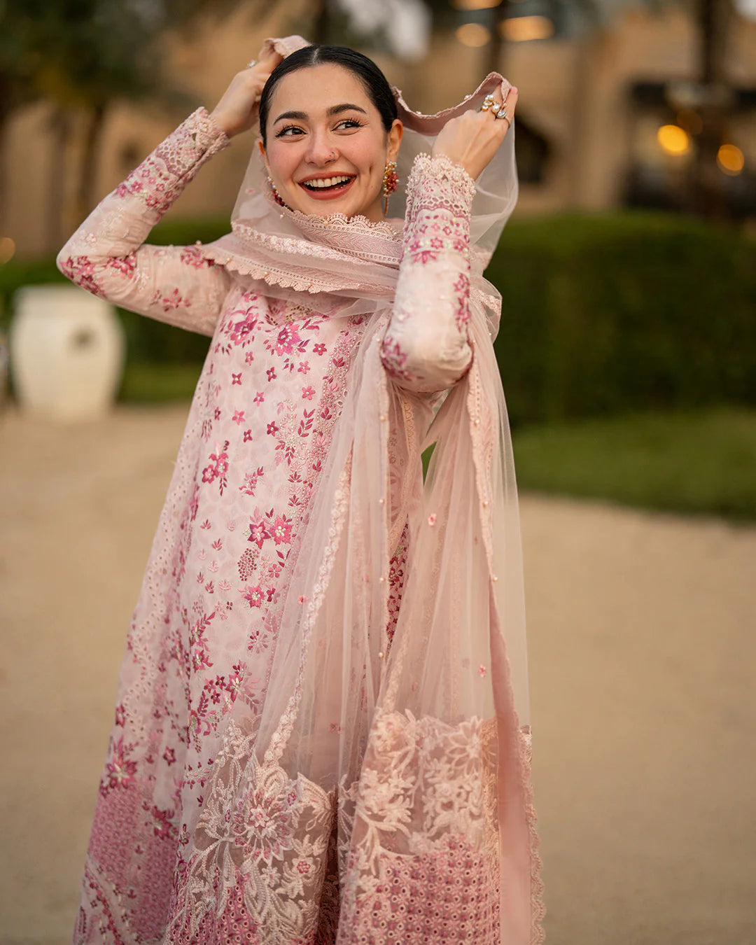 Blush Pink Embroidered Lawn Suit | Ready To Wear