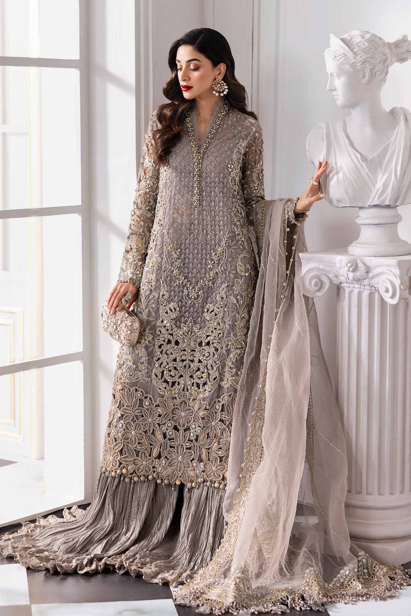 03-Piece Organza Suit With Fully Embroidery - Ready To Wear