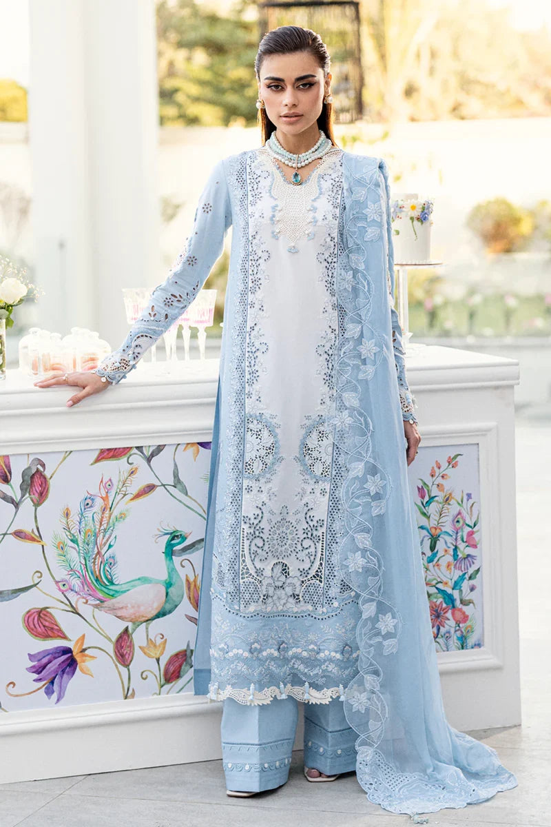 Light Blue Chikankari Lawn Suit | Ready to Wear