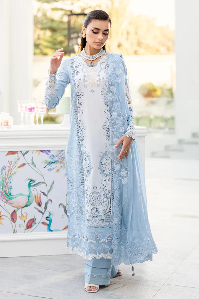 Light Blue Chikankari Lawn Suit | Ready to Wear
