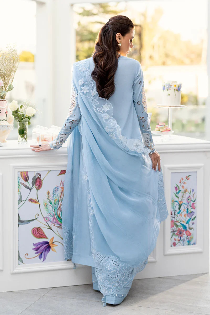 Light Blue Chikankari Lawn Suit | Ready to Wear