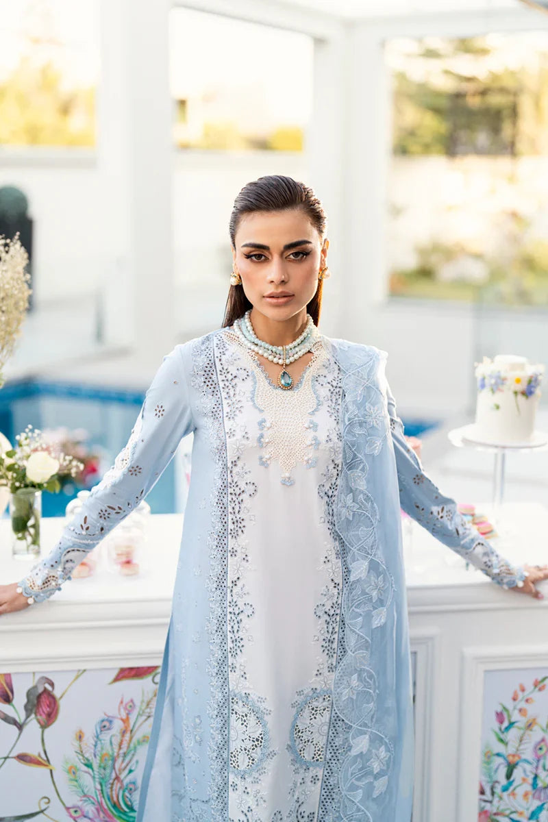 Light Blue Chikankari Lawn Suit | Ready to Wear