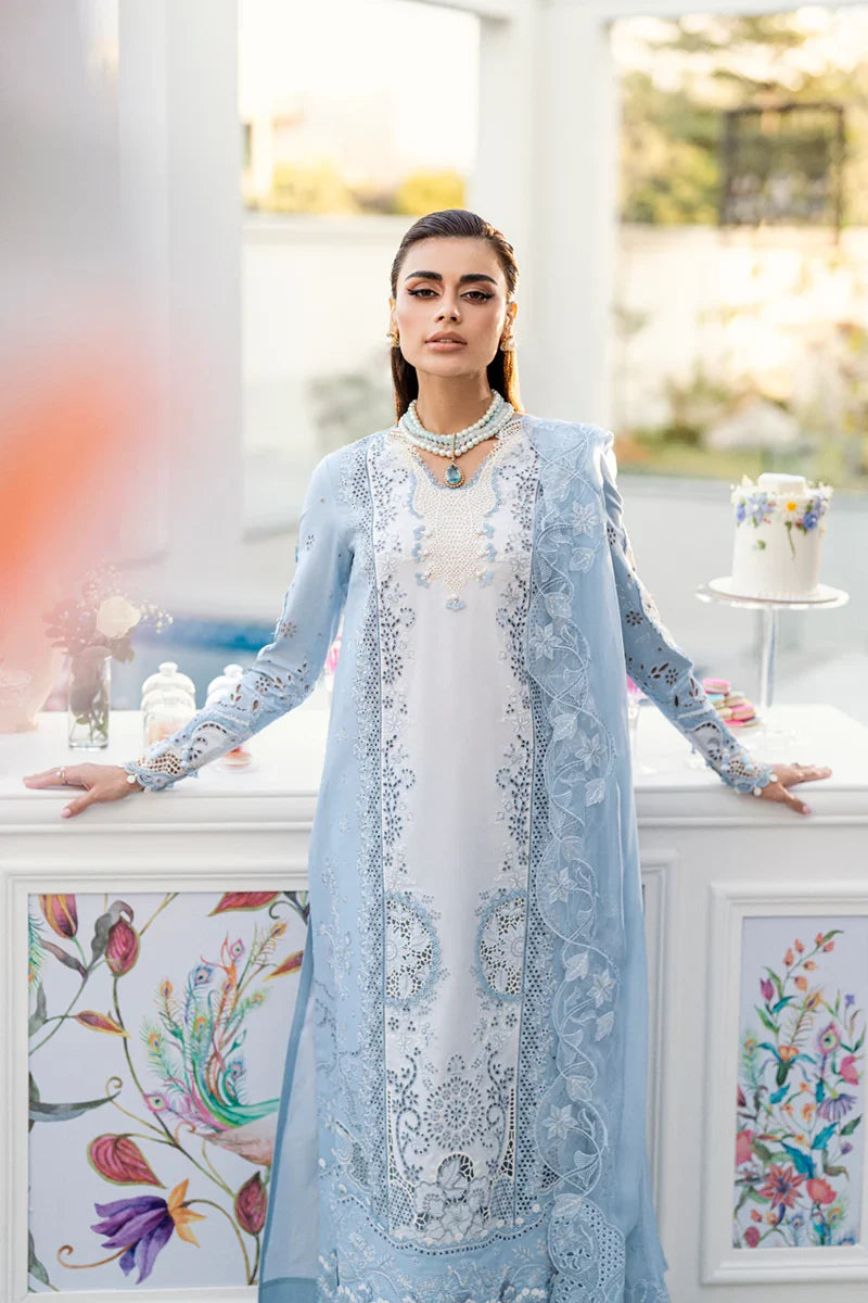 Light Blue Chikankari Lawn Suit | Ready to Wear