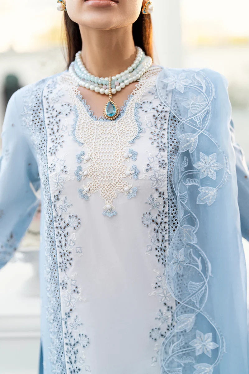 Light Blue Chikankari Lawn Suit | Ready to Wear