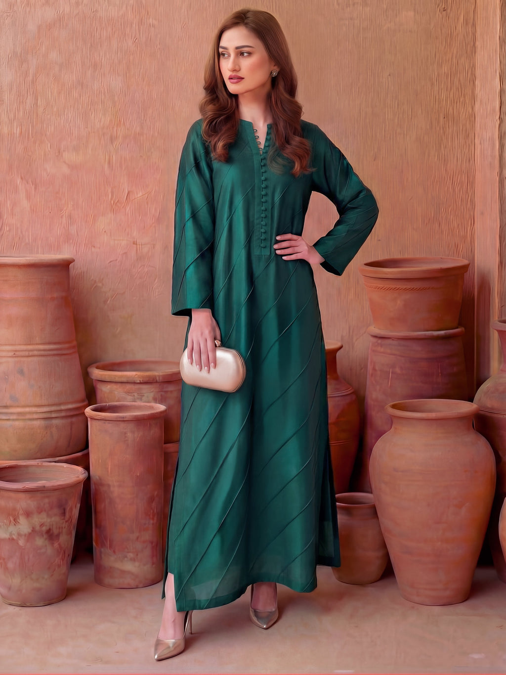 FILZA - EMERALD KAFTAN SET