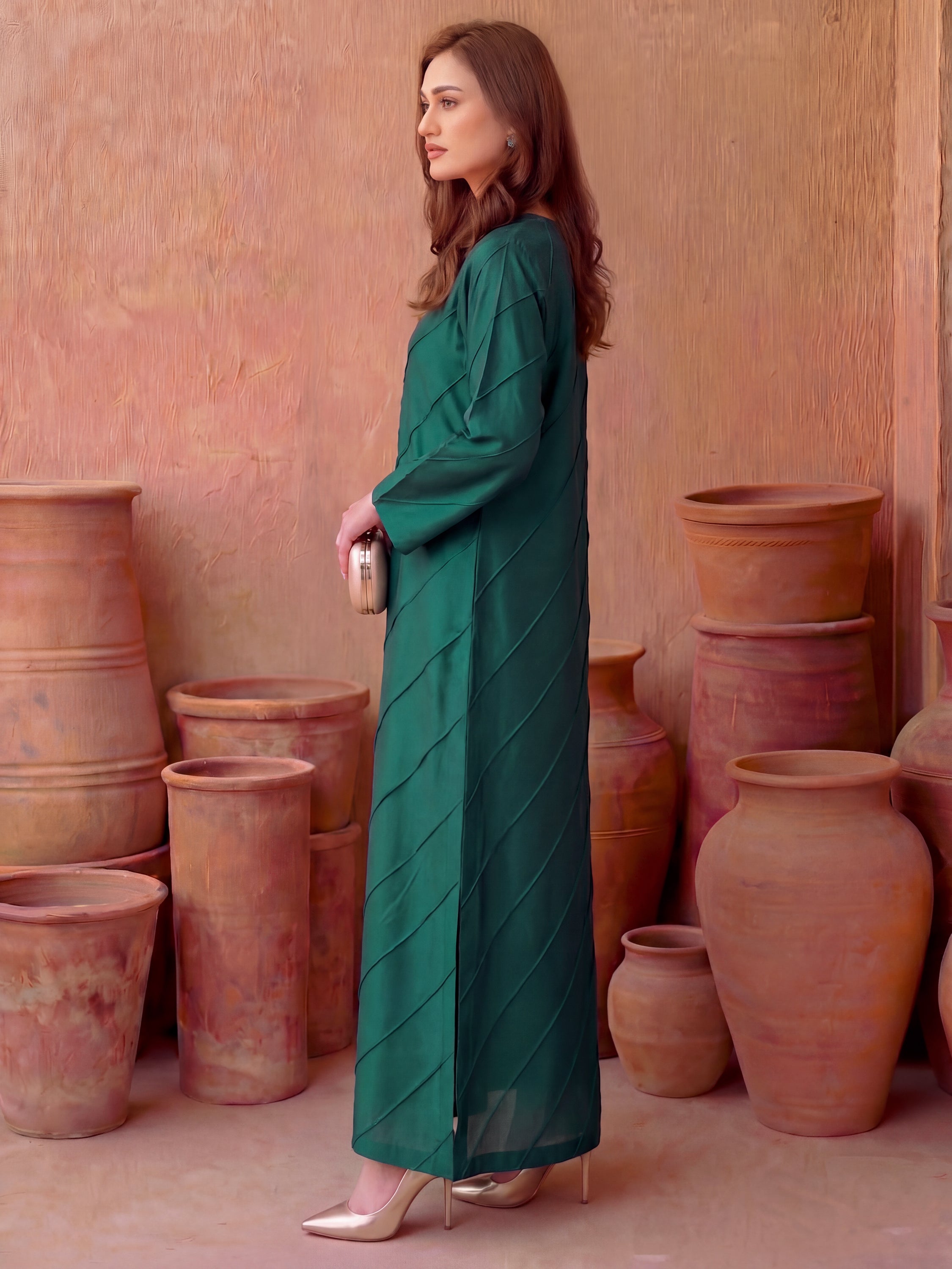 FILZA - EMERALD KAFTAN SET