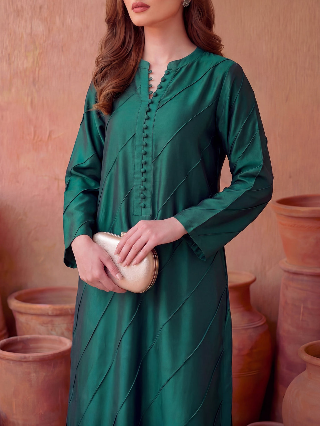 FILZA - EMERALD KAFTAN SET
