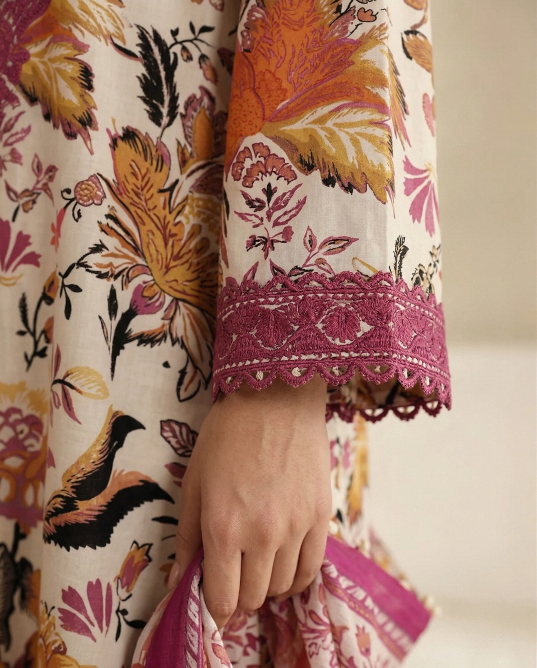 03-Piece Printed Lawn Suit - Ready To Wear