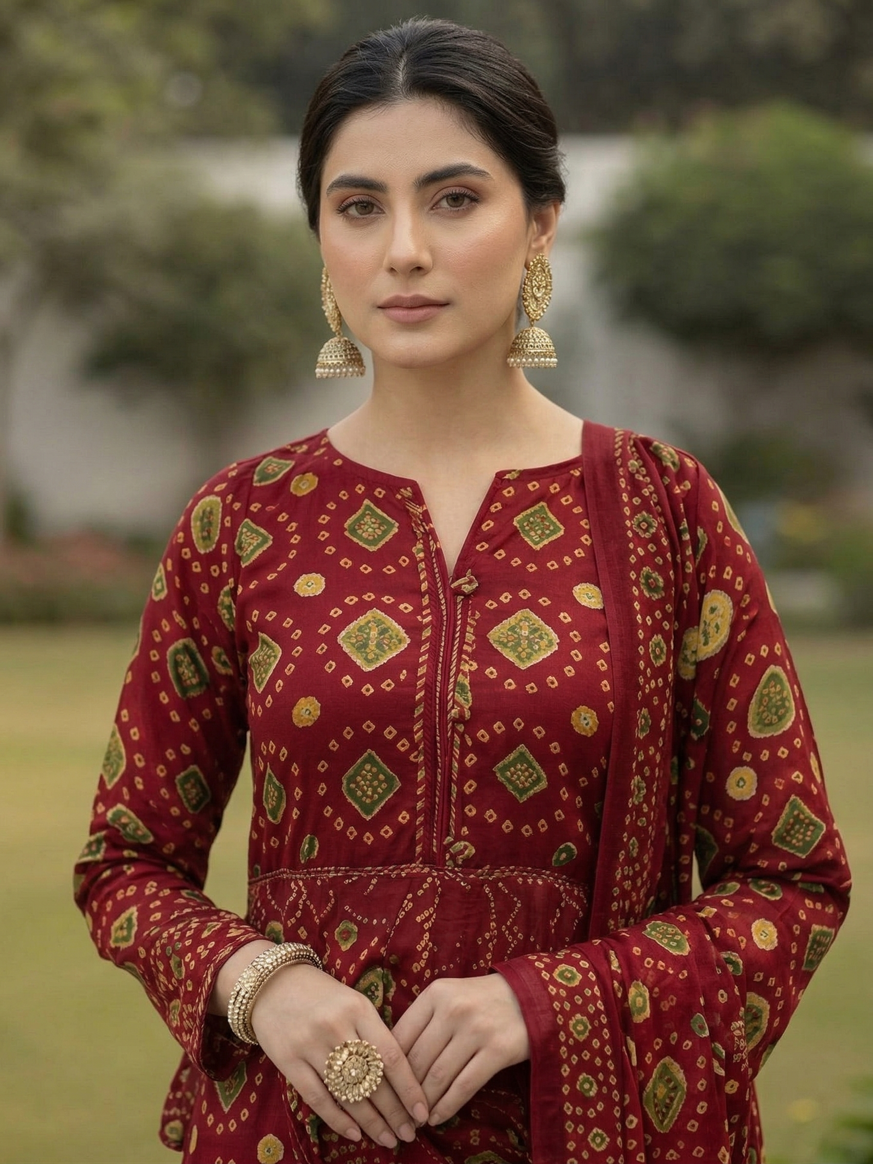 03-Piece Printed Lawn Suit - Ready To Wear