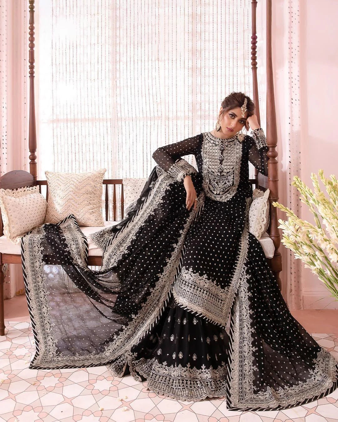 03-Piece Lawn Suit With Embroidery - Ready To Wear