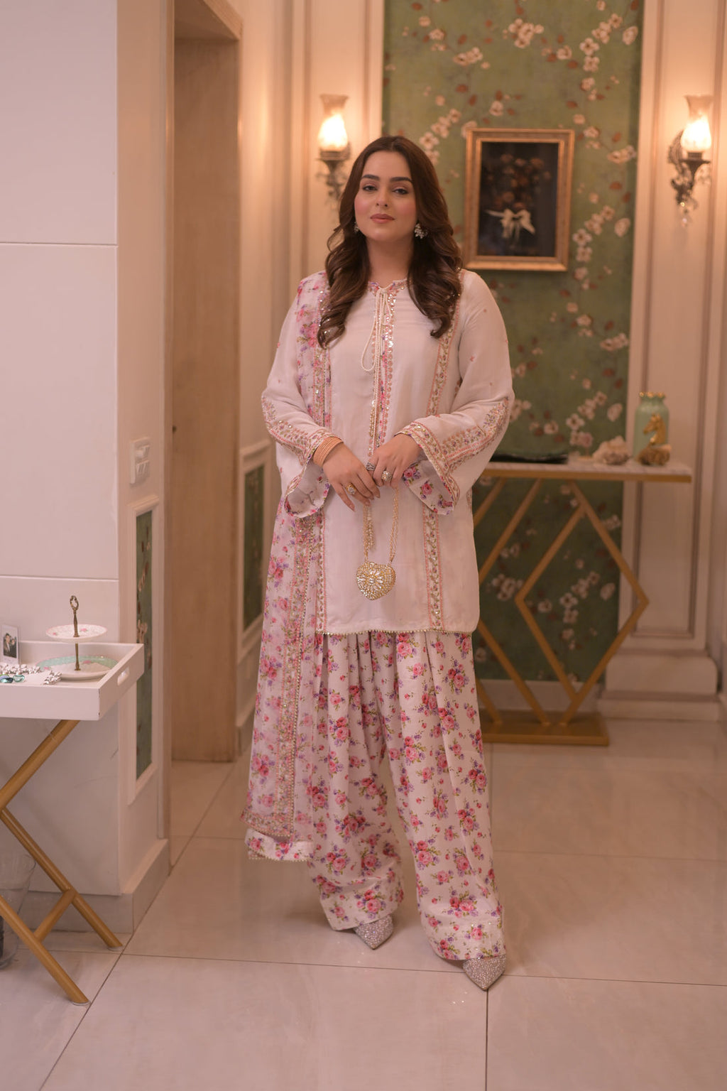 Charmoush Silk Fully Heavy Alternet Embroidered Spengle Work Festive Suit |RTW
