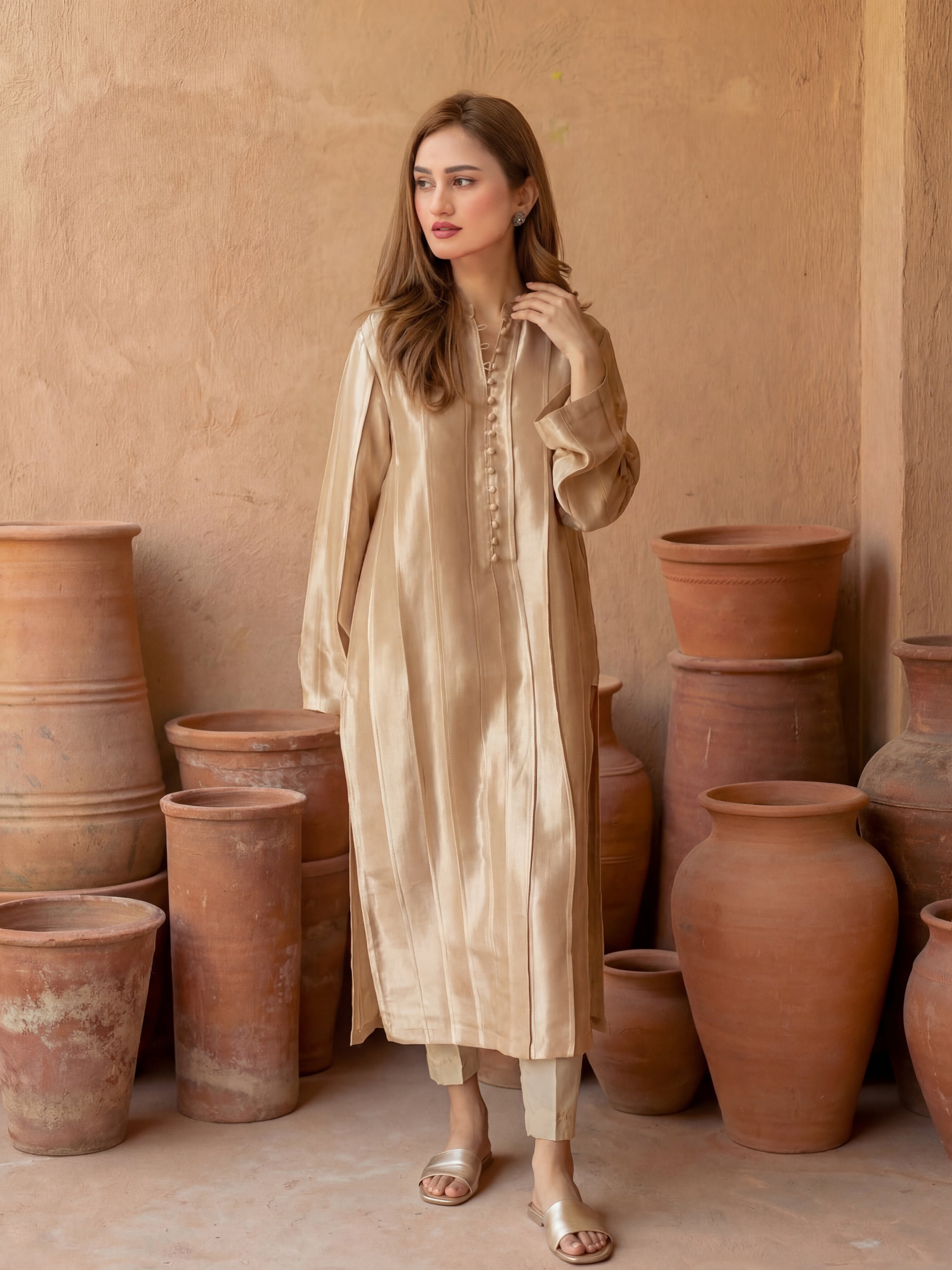 KINZA - FAWN KURTA SET