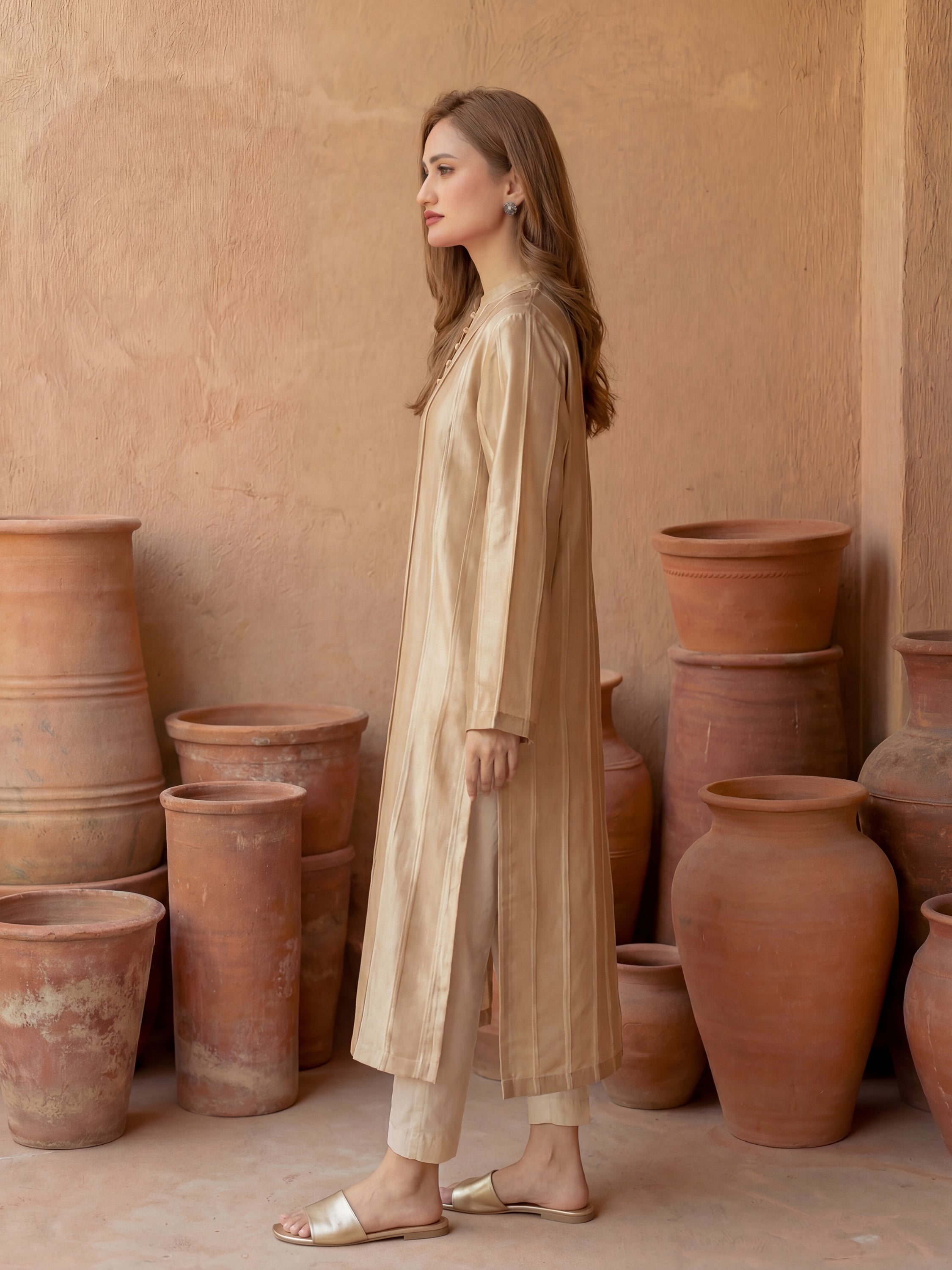 KINZA - FAWN KURTA SET