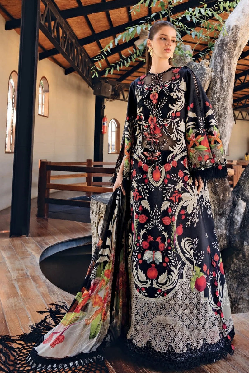 03-Piece Printed Lawn Suit - Ready To Wear