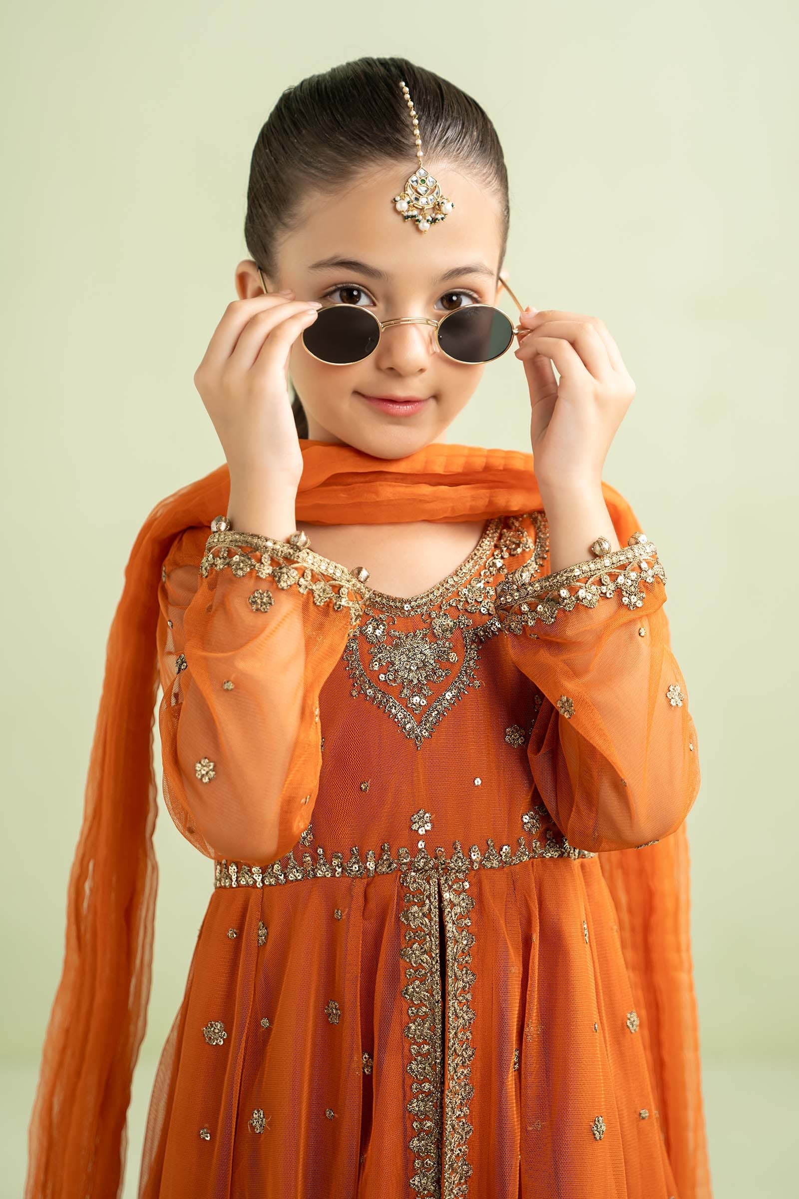 03 Piece  Embroidered Chiffon Suit - Ready to Wear