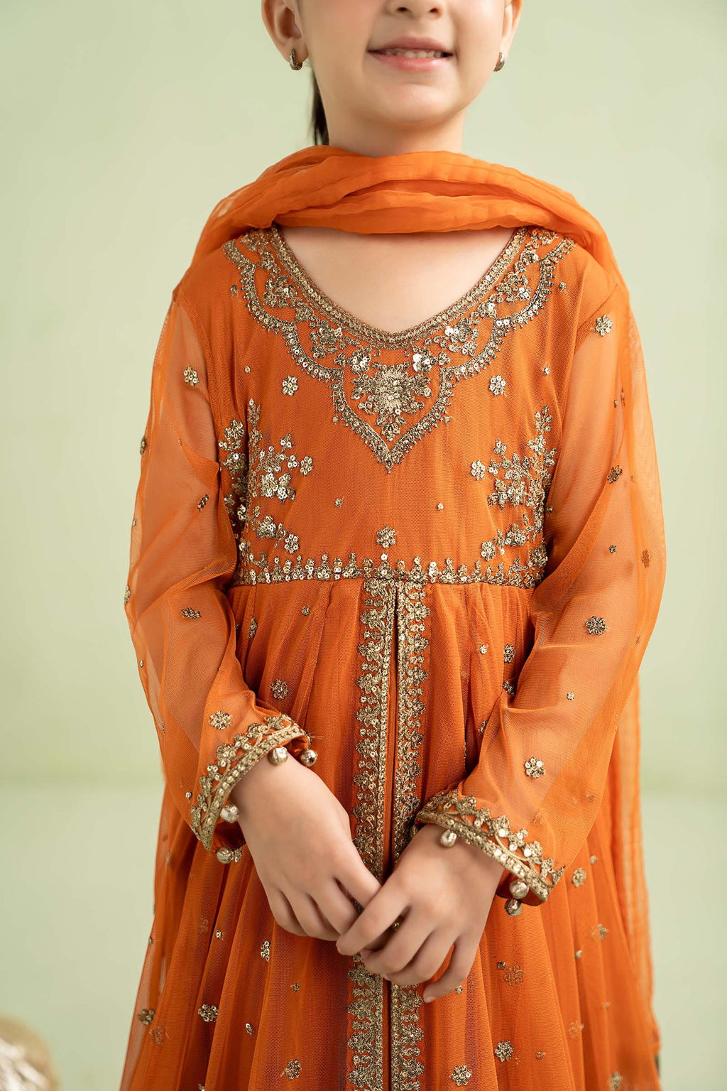 03 Piece  Embroidered Chiffon Suit - Ready to Wear