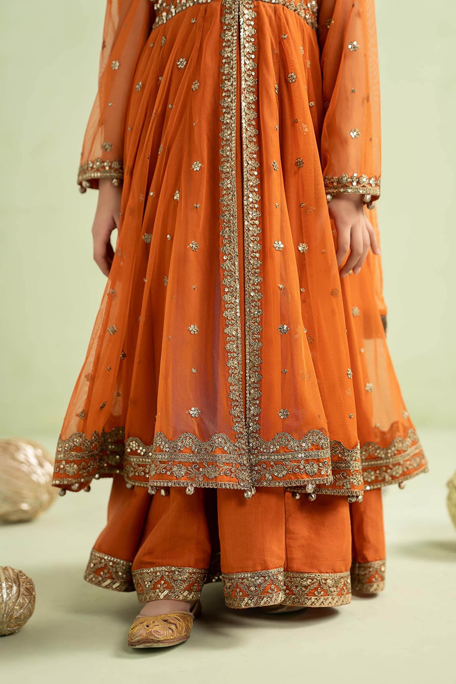03 Piece  Embroidered Chiffon Suit - Ready to Wear