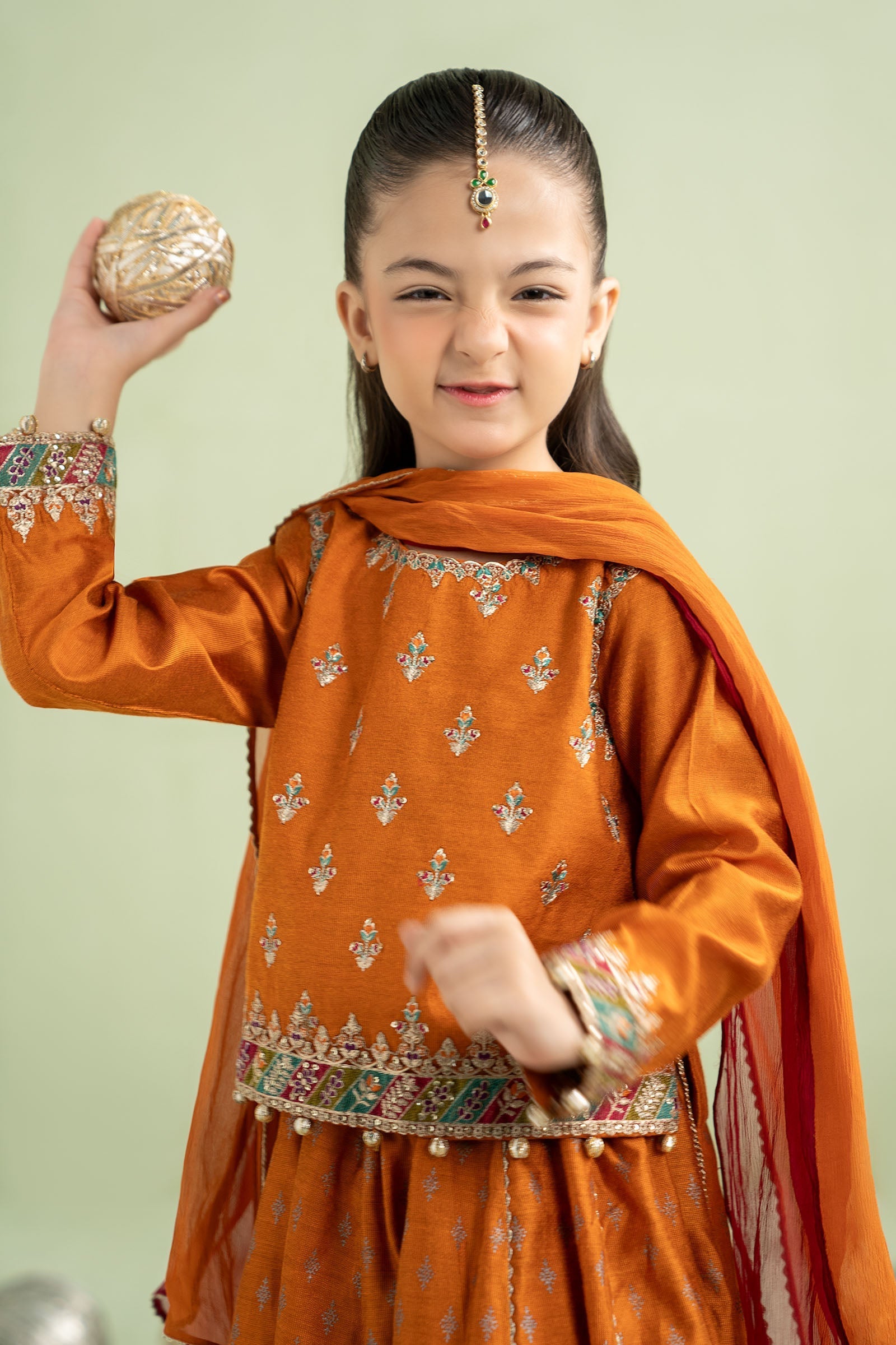 03 Piece  Embroidered Chiffon Suit - Ready to Wear
