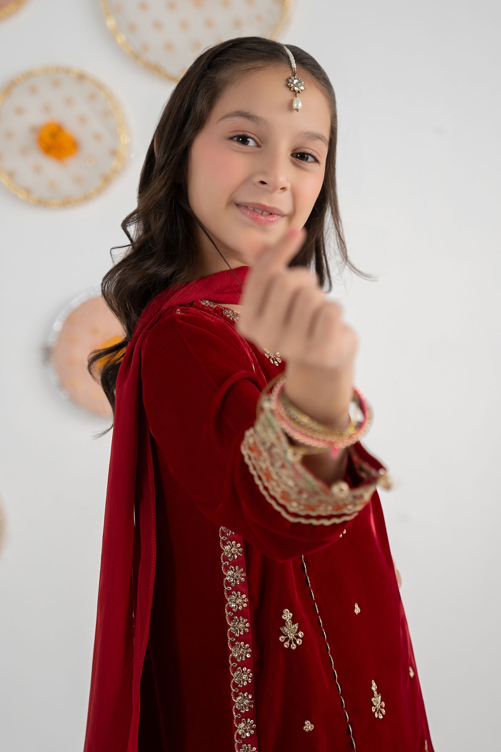 03 Piece Embroidered Chiffon Suit - Ready  To  Wear