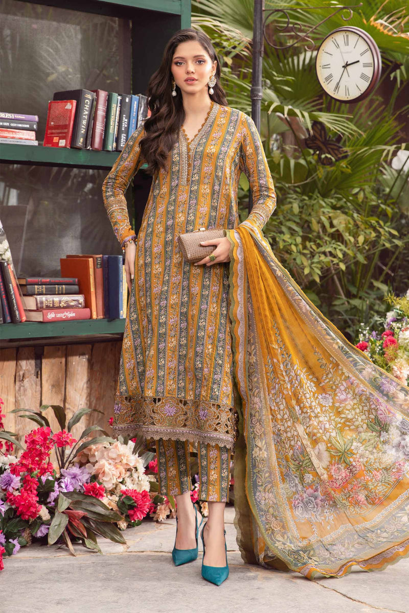 Mustard Embroidered Lawn |  3 Piece | Ready To Wear
