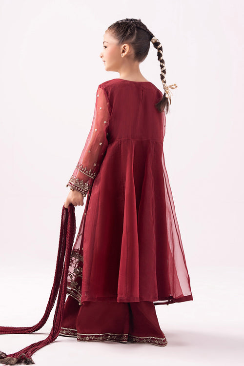 03 Piece Embroidered Chiffon Suit - Ready  To Wear