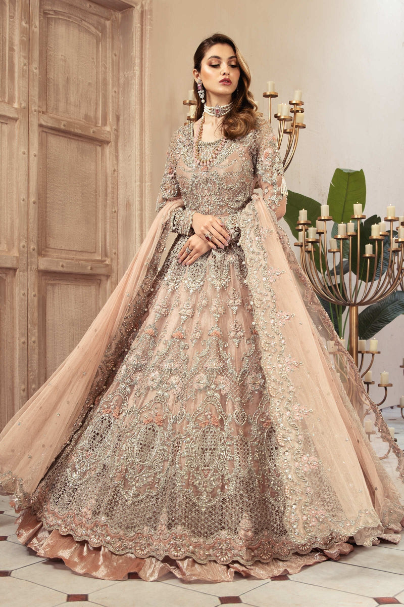 Blush Rose Couture - 3 Piece Heavy Embroidered Bridal Gown | Ready To Wear